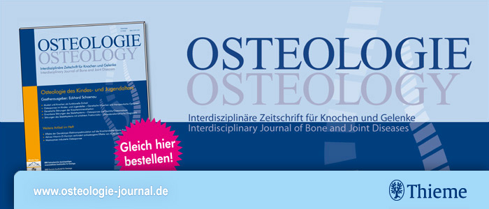Fachzeitschrift "Osteologie" (Banner)